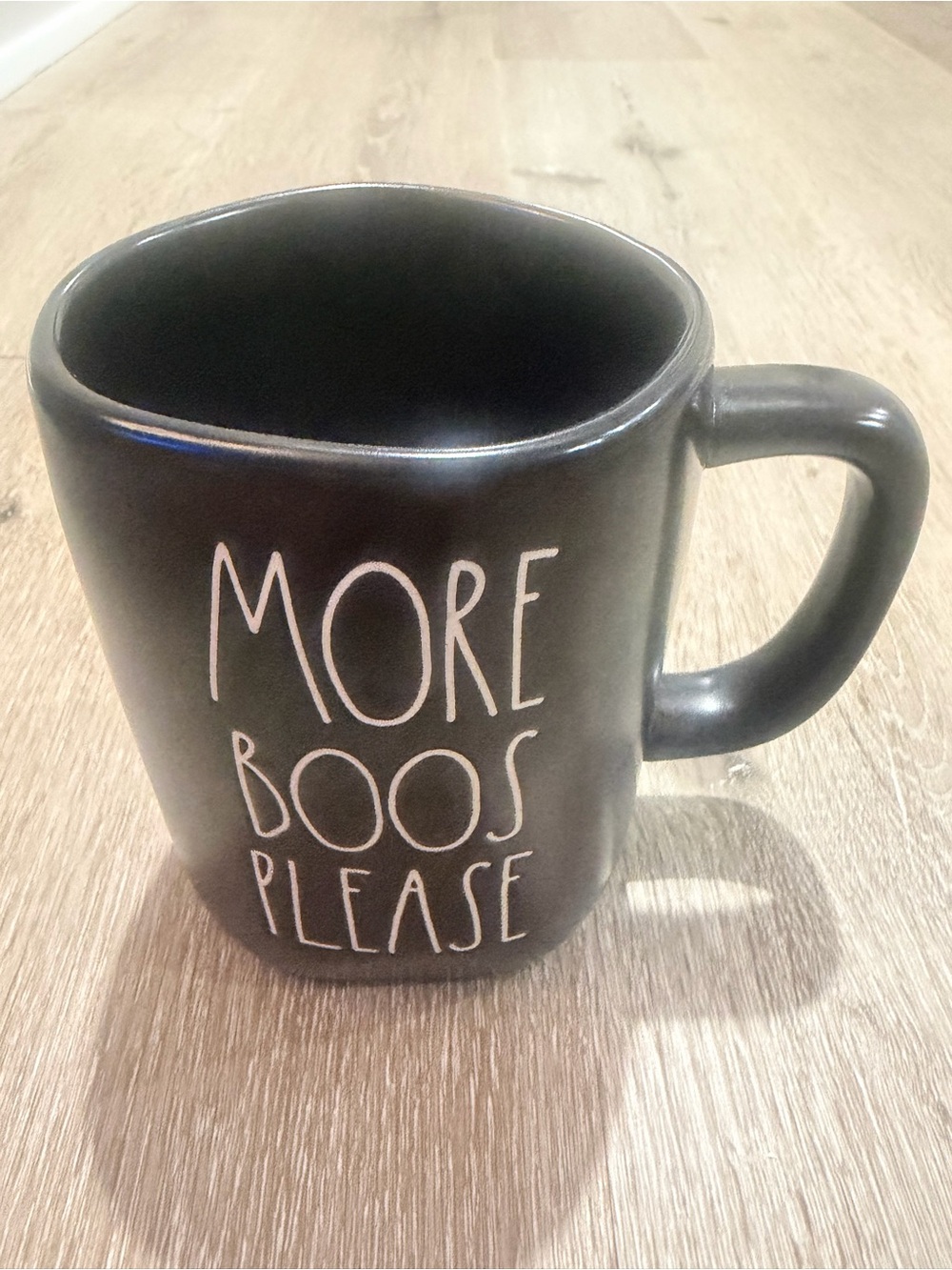 Rae Dunn Artisan Collection Black Ceramic Mug ‘More Boos Please’ Halloween